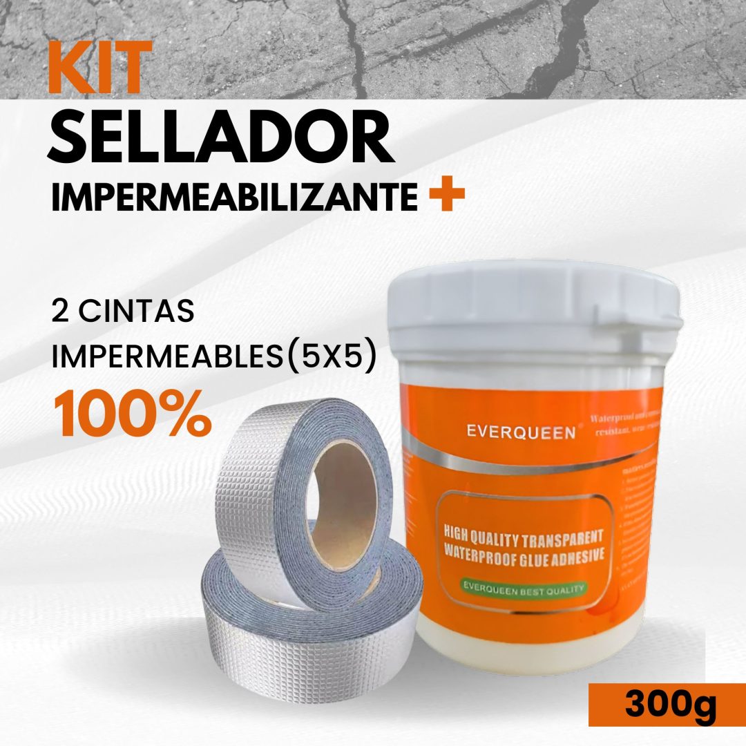 KIT SELLADOR +2 CINTA IMPERMEABILIZANTE